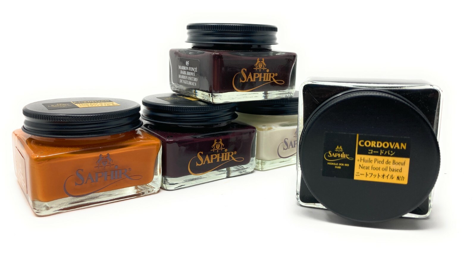 Saphir Medaille d’Or Pommadier Cordovan Cream for Cordovan Leather – All Colors