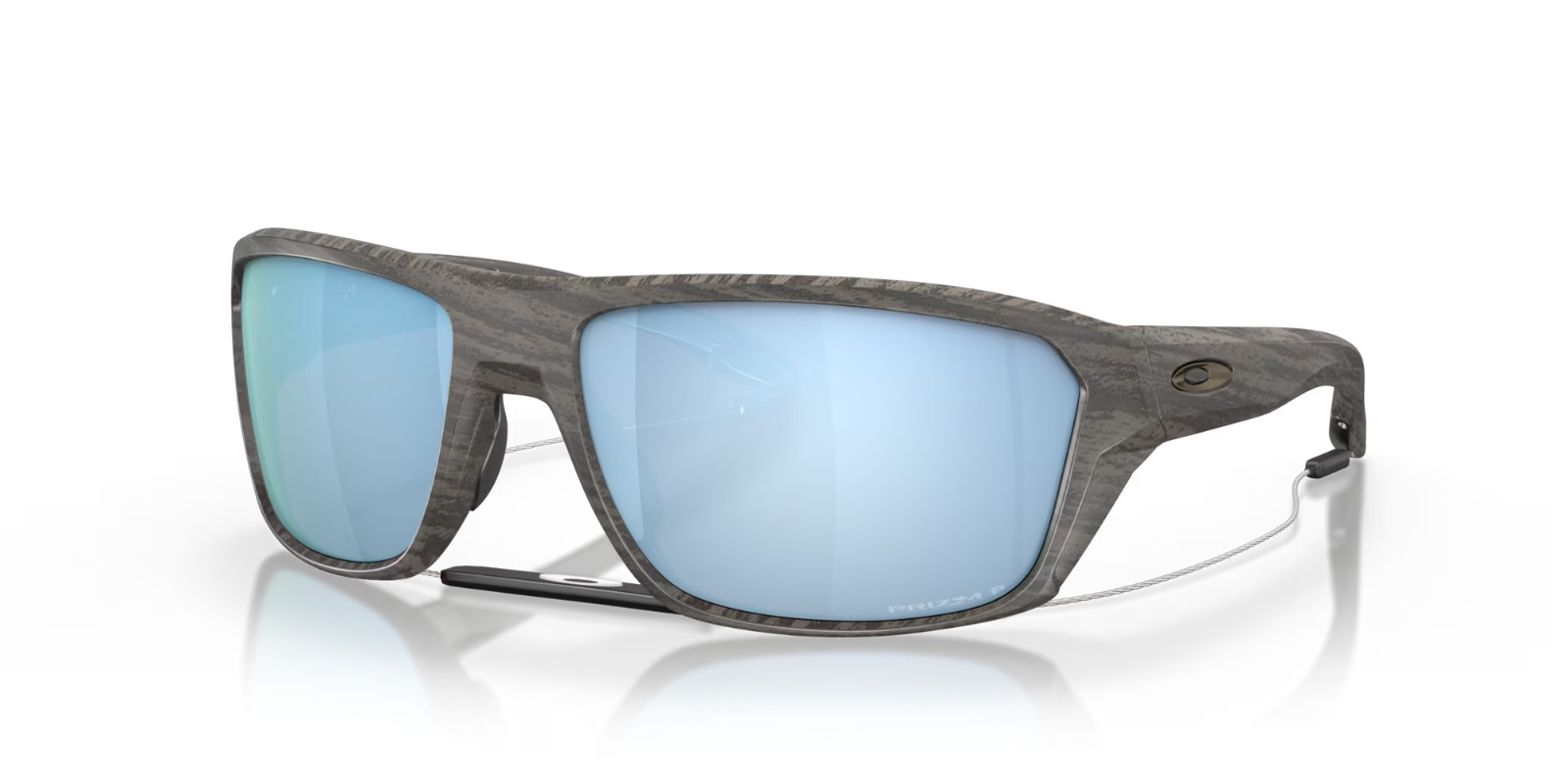NEW Oakley SPLIT SHOT Black POLARIZED Deep Water Blue PRIZM Sunglass 9416-06