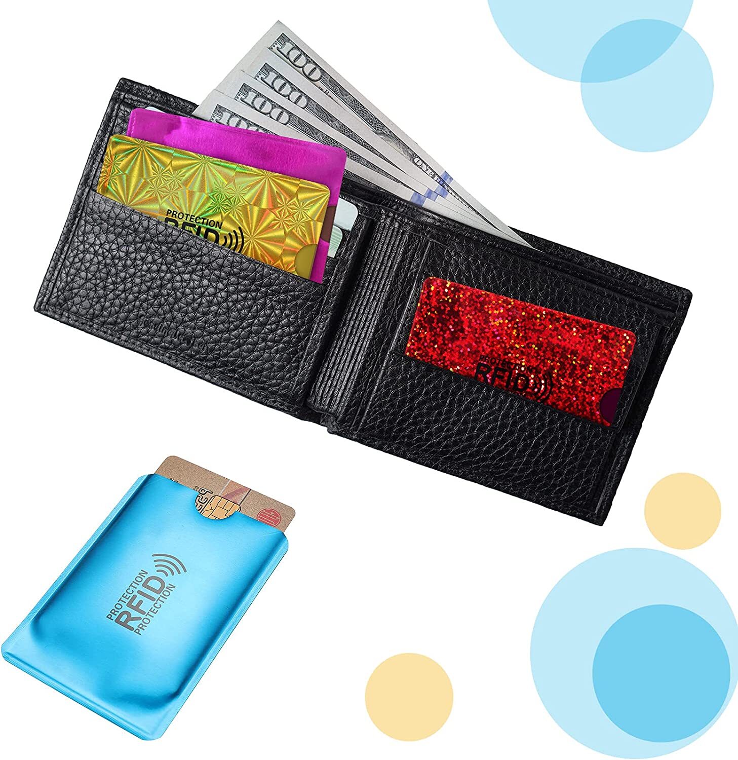 10RFID Blocking Sleeve Credit Card Protector Anti Theft Safety Shield Case Cover