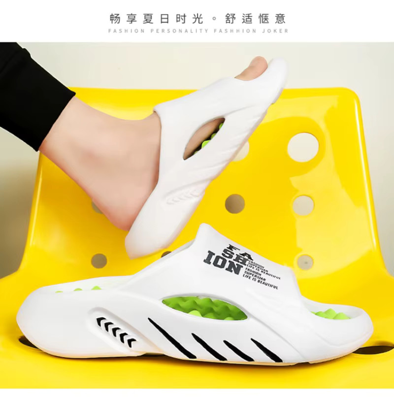 Men’s Summer Massage Slippers EVA Soft Sole Beach Slides Shoes Outdoor Gym Gift