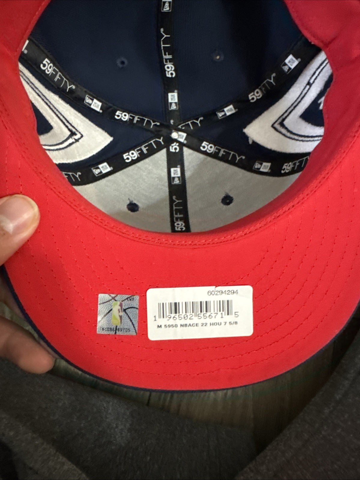 NWT NEW ERA HOUSTON ROCKETS CITY EDITION ALT 59FIFTY FITTED 7 5/8 BLUE PINSTRIPE
