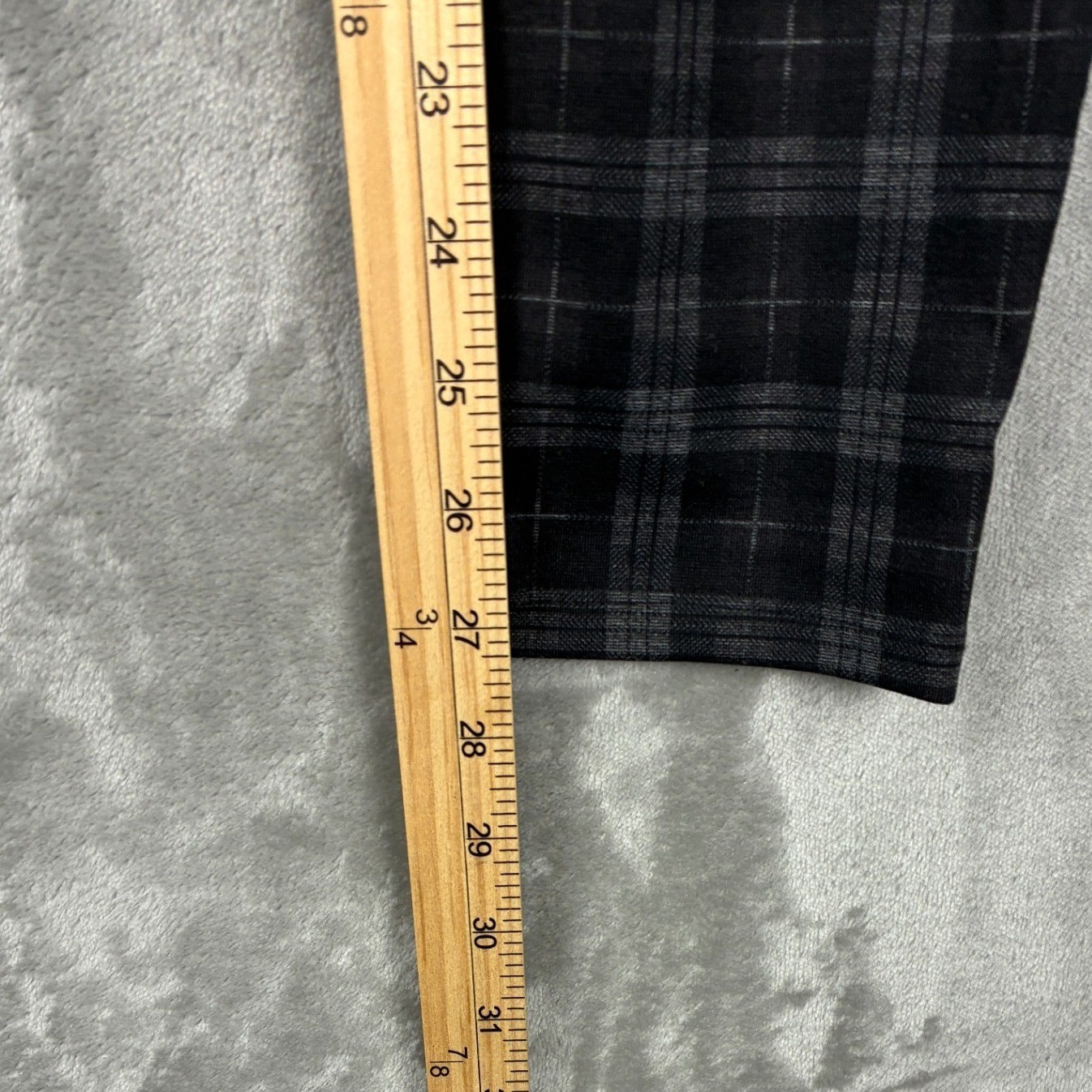Dorothy Perkins Womens Size 6 Plaid Skinny Trousers Black Grey Checkered Pants