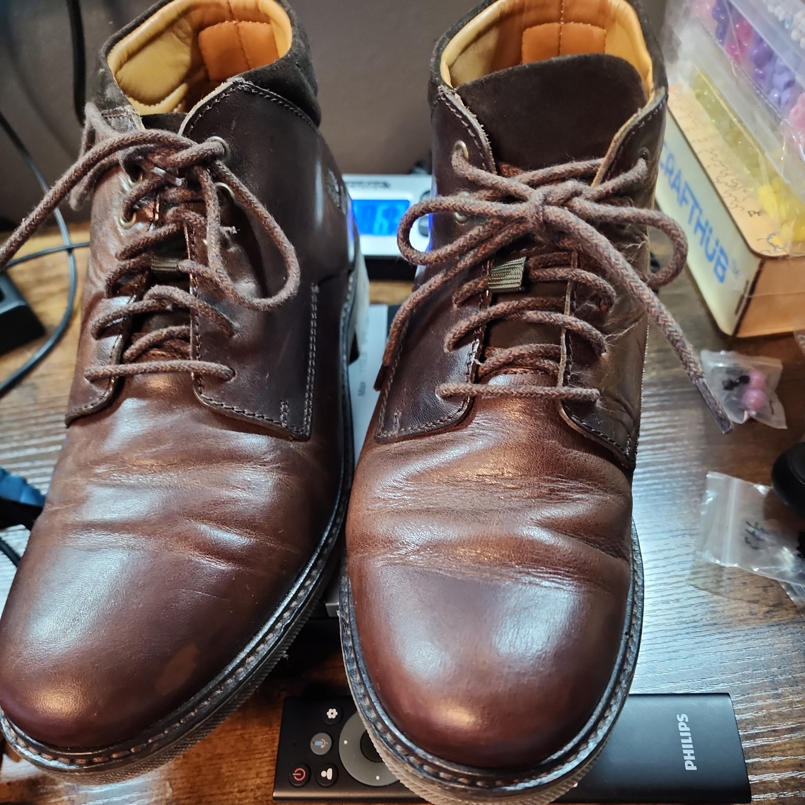 Timberland A2E51 Men’s Brown Leather Boots Size 8.5