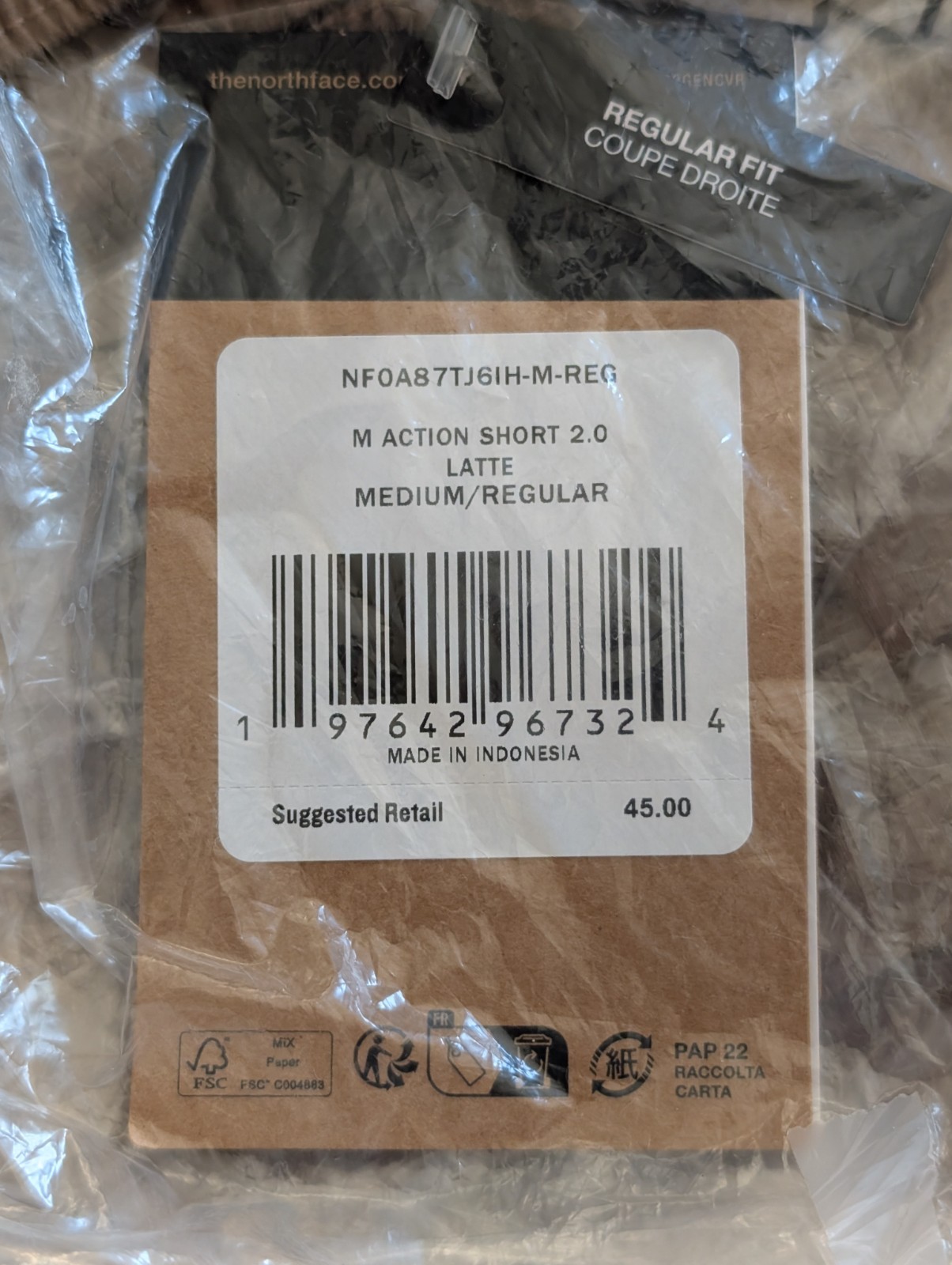 🔥GREAT BUY!🔥 The North Face Action 2.0 Shorts Men’s Latte Brown M L XL XXL