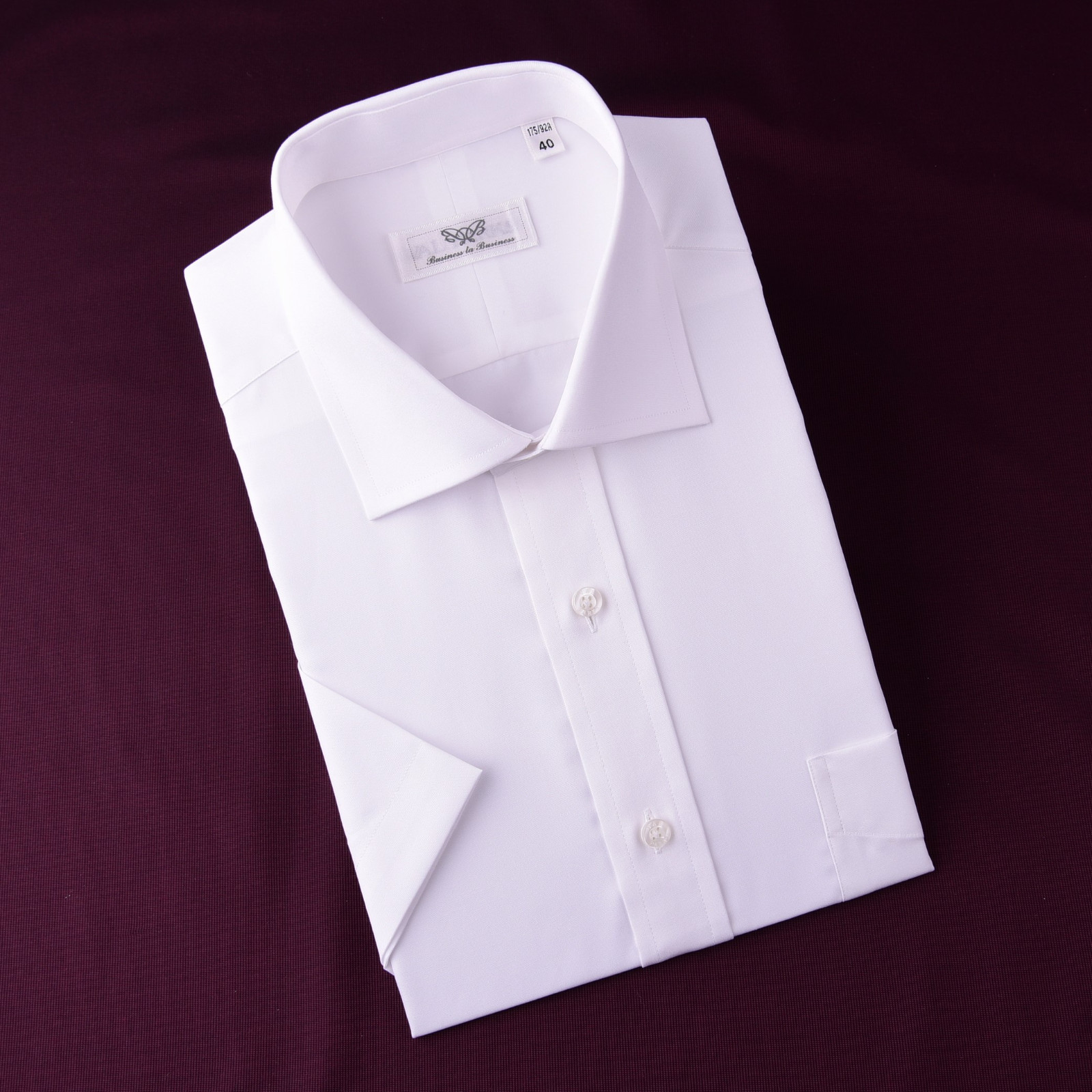 Plain White Mens Formal Business Dress Shirt Casual Short Sleeves Boss Fashion