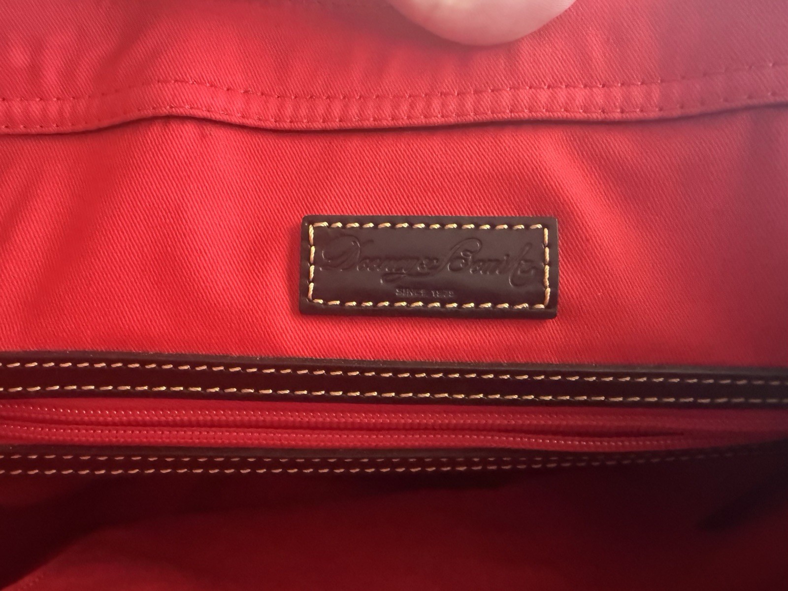 Dooney & Bourke Black Multicolor Logo Zip Satchel Top Handle Detachable Strap