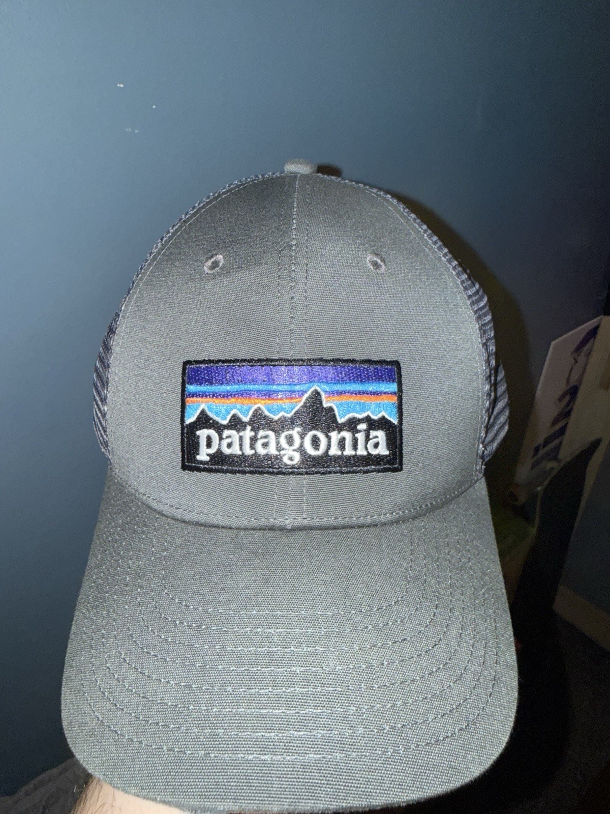 Patagonia Gray Trucker Hat Mesh Back Adjustable One Size