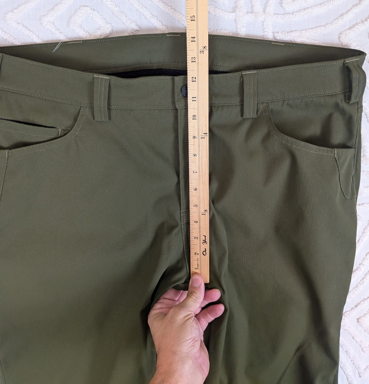 Truewerk EDO Werkpant Men’s 40×33 Green Pants Technical Performance Work 40 Long
