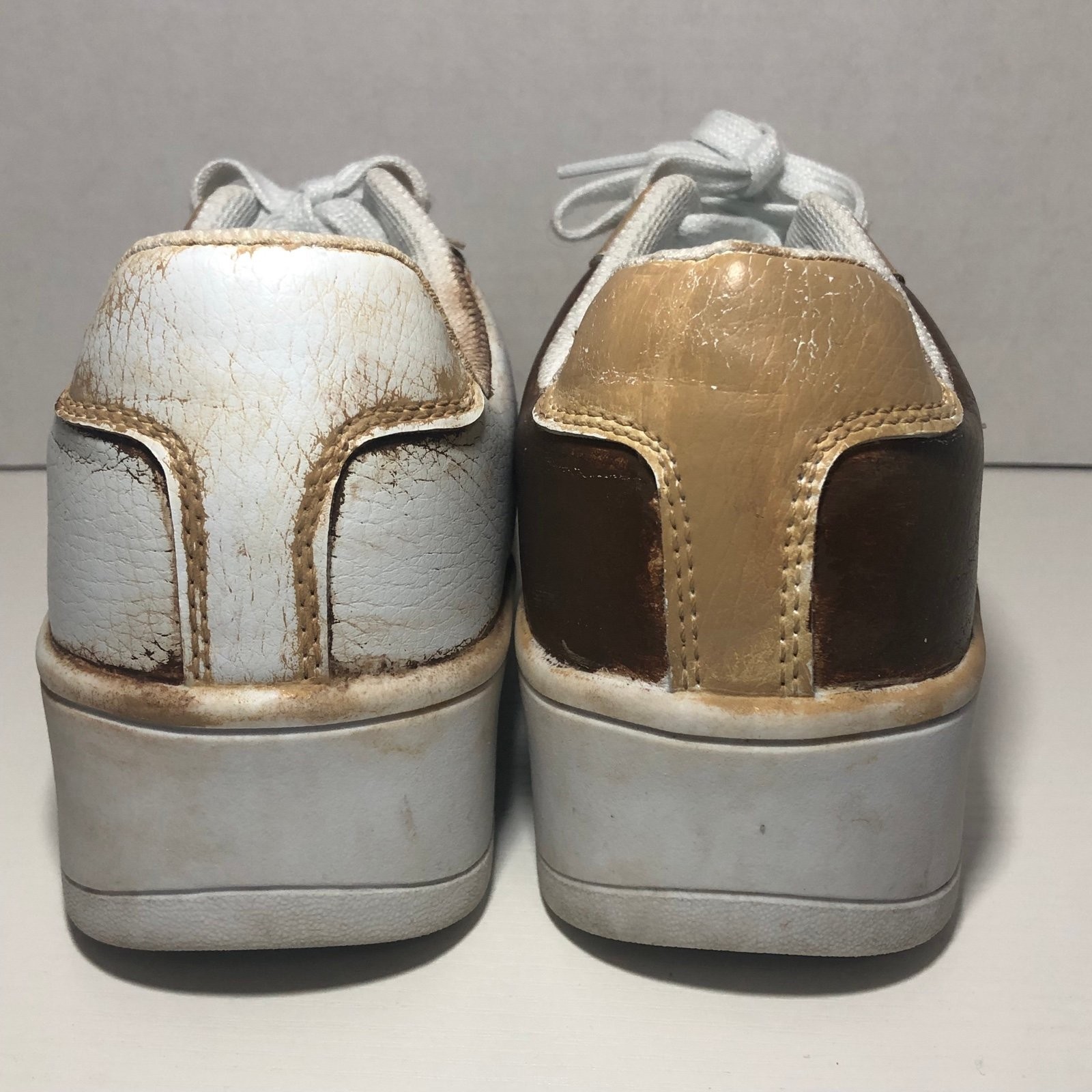 Time and Tru White Memory Foam Sneakers, Girls Size 6.5
