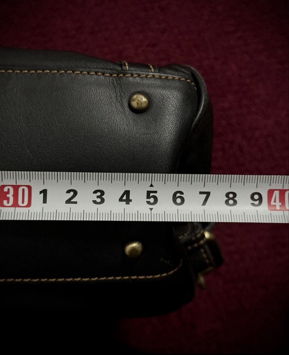 MCM MUNCHEN Leather Vintage Germany Dark Black