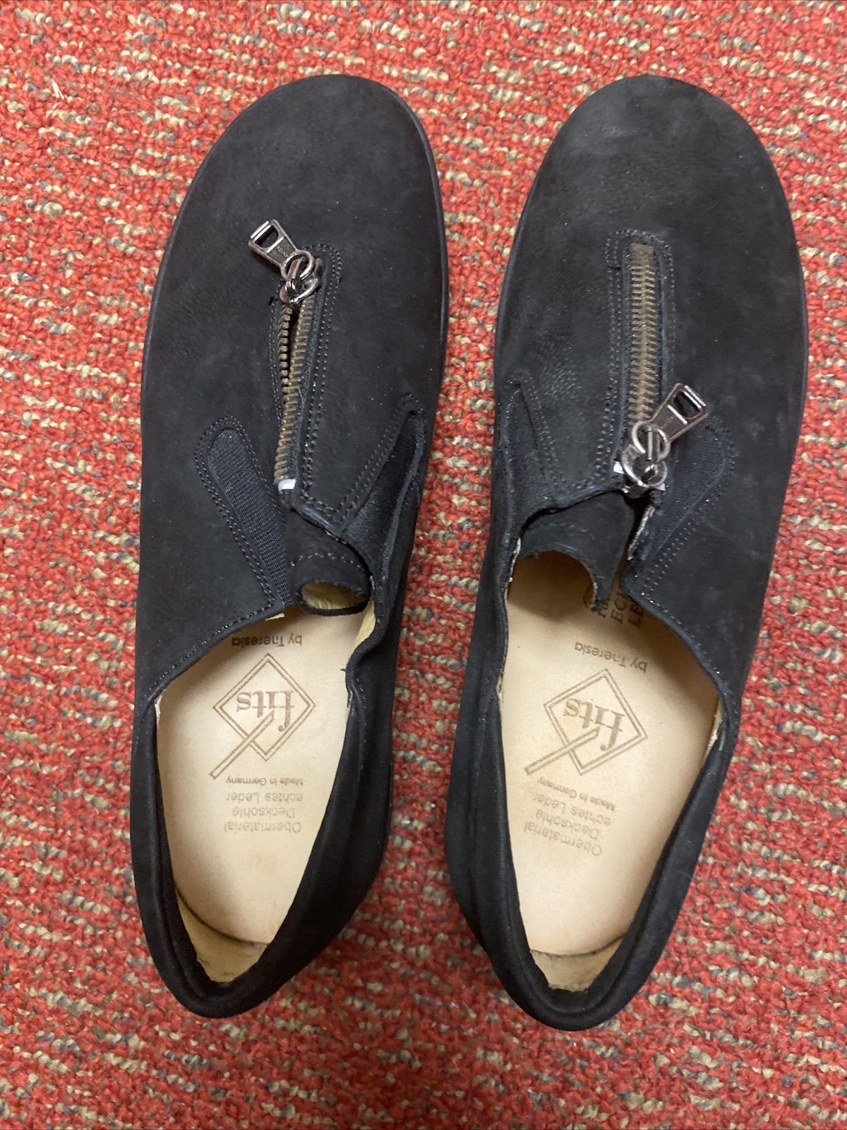 297-20W Sport Nubuk Theresia black sport nubuk lightsole Zipper Boston Black Sz7