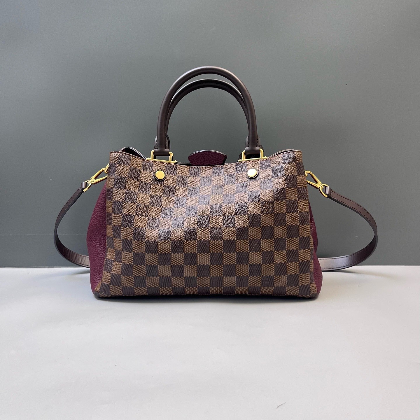 Louis Vuitton Pre-Owned Authentic Satchel Burgundy Free Tracked Shipping