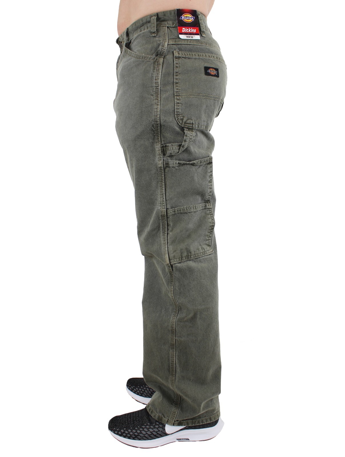 Dickies Men’s Carpenter Pants Double Stitch, Multiple Pockets, 2 Tool Loops Deni