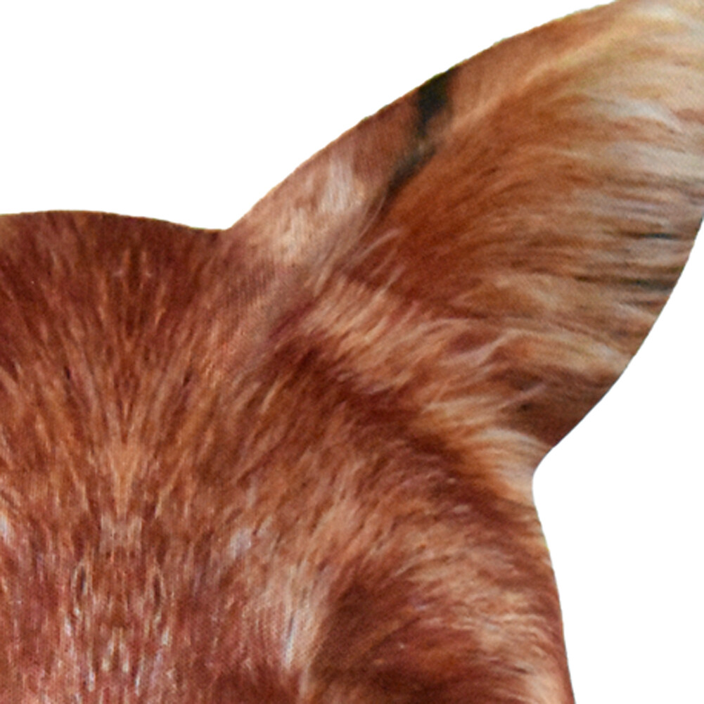 Adult Foam Realistic Printed Wild Animal Costume Mask Accessory Fox Brown