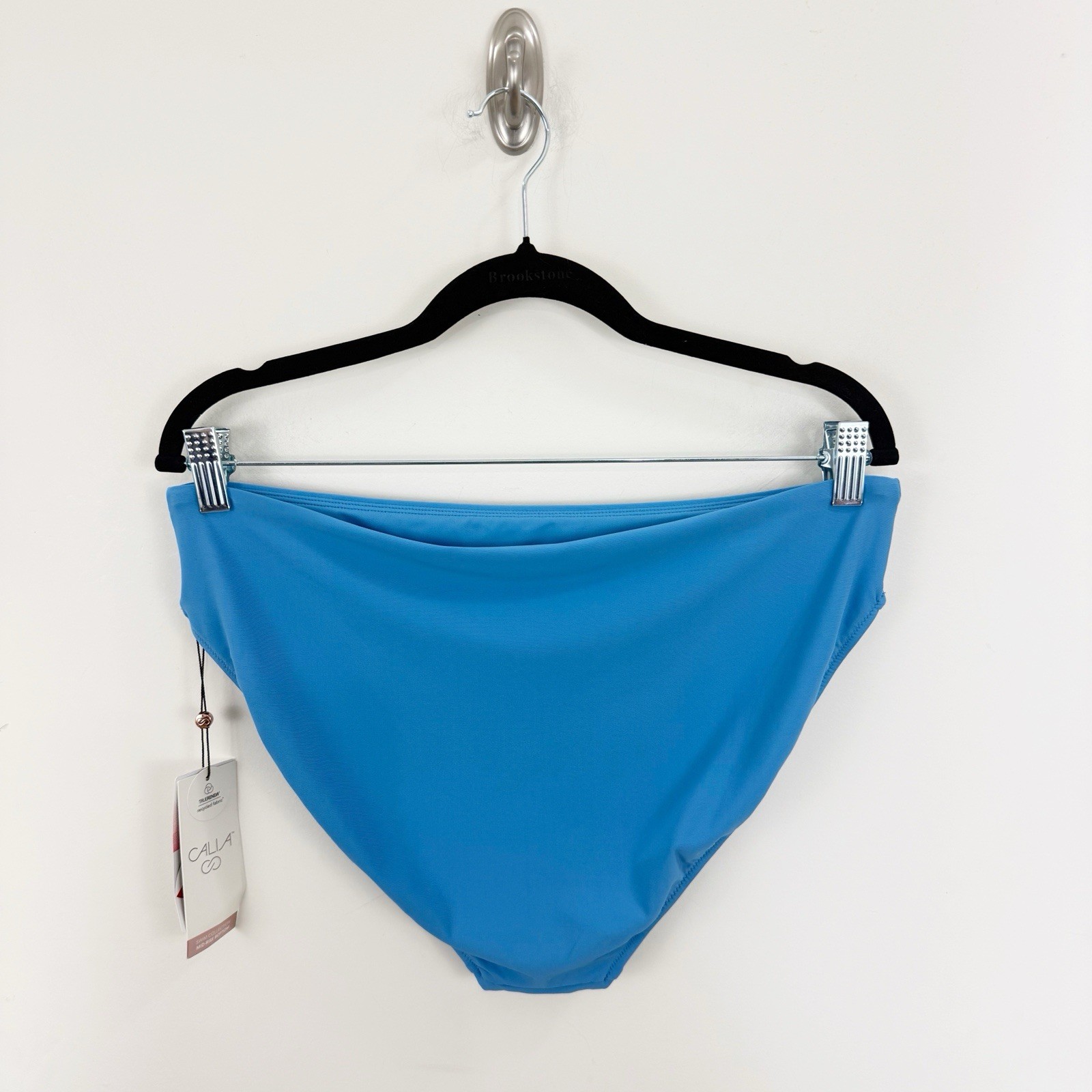 CALIA Core Mid Rise Swim Bottoms Size XL Tranquil Blue Beach Vacation NEW $48