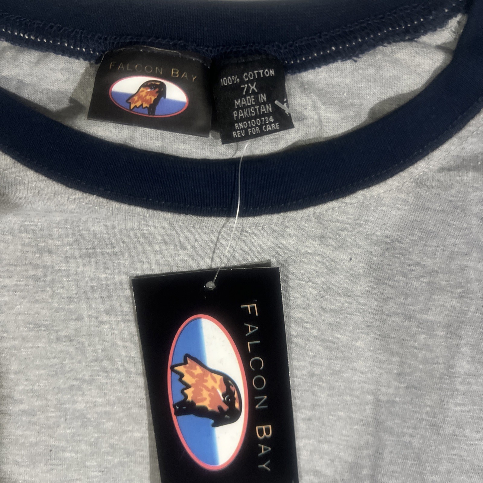 Falcon Bay Men’s Big And Tall 7XL Baseball T-Shirt, Long Sleeve Nwt