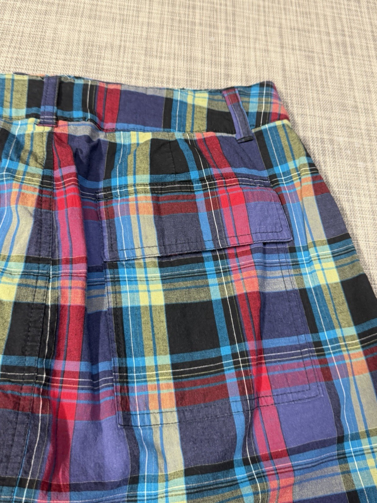 White Stag Plaid Skirt 10 With Shorts Underneath 29in waist Y2K Grunge