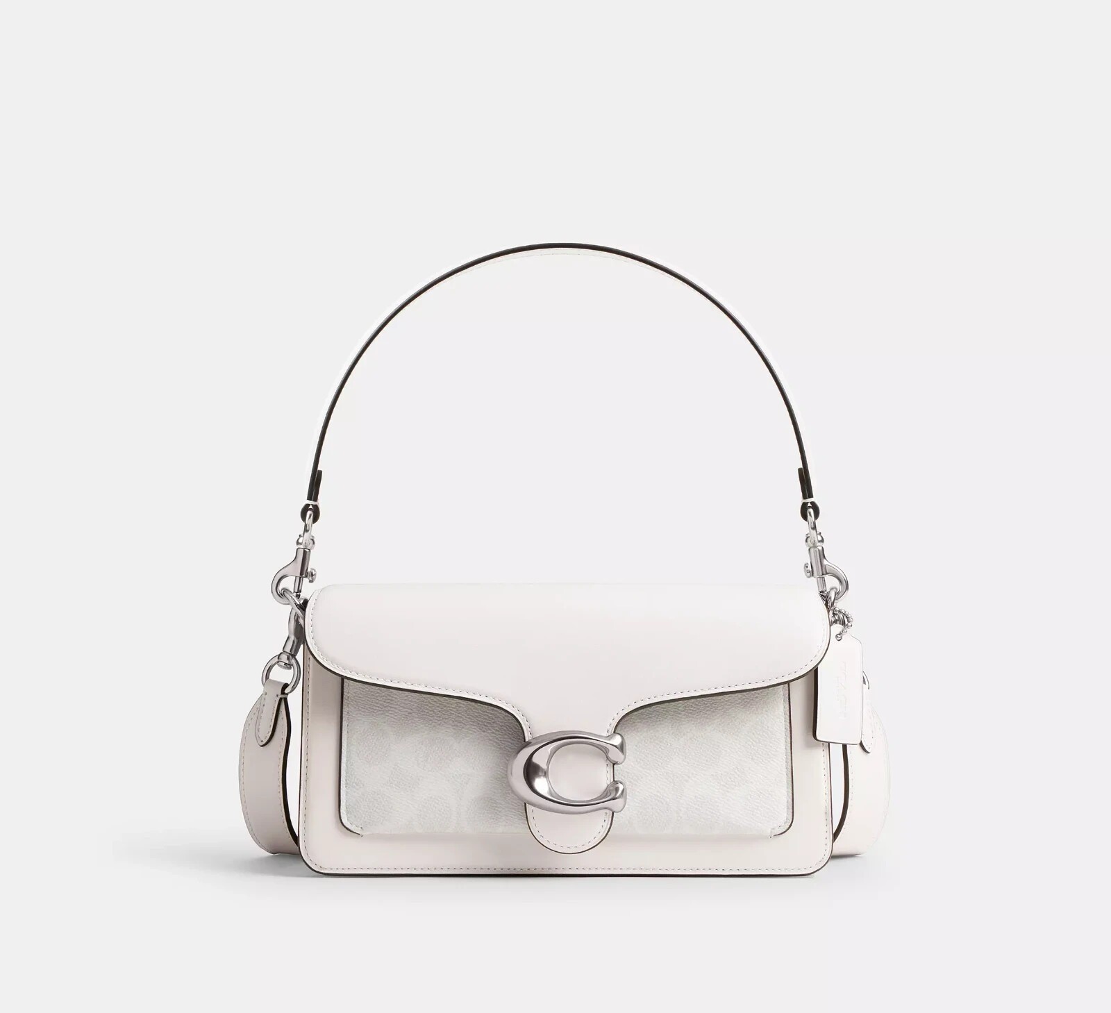 COACH C1032 Tabby Shoulder Bag 26 Signature Canvas White Chalk Outlet New