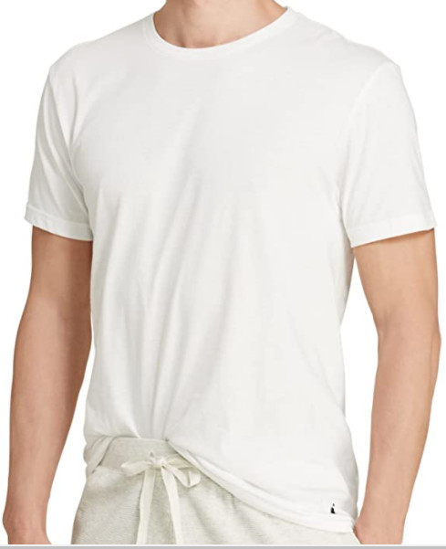 3 POLO RALPH LAUREN MENS COTTON WHITE CREW T-SHIRTS UNDERSHIRTS S M L XL XXL NWT