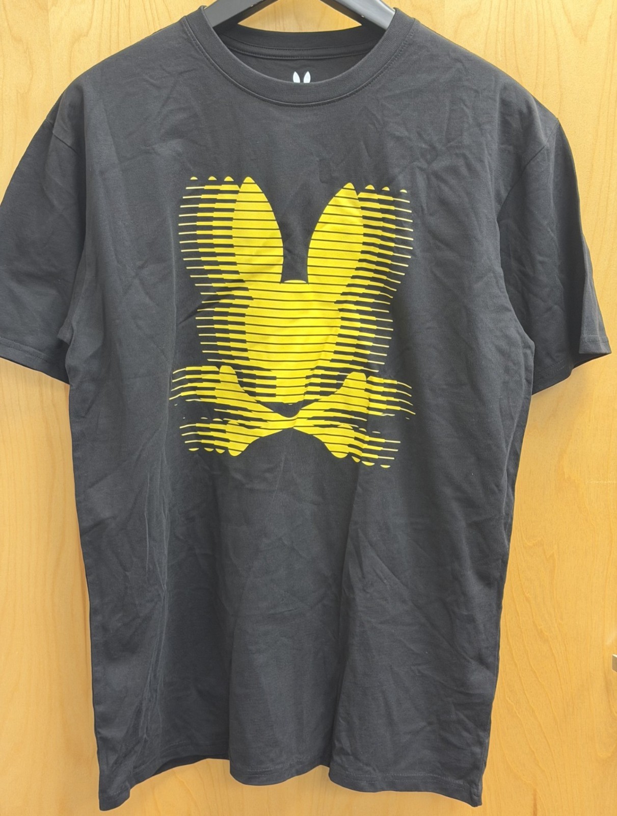 Psycho Bunny Shirt Black Tee/Yellow Logo Short Sleeve