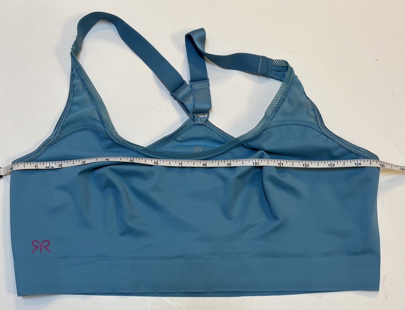 Ruby Ribbon Heritage Sheer Demiette Bra Size 36 Blue Mesh Trim Style #1787