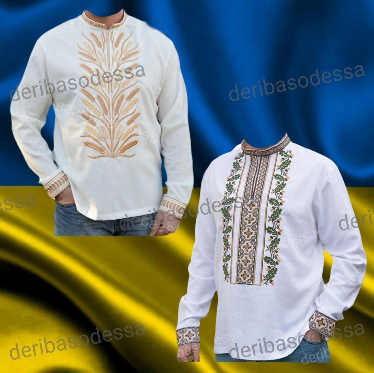 Traditional Ukrainian men’s embroidered shirt Vyshyvanka XS,S,M,L,XL 2XL,3XL,4XL