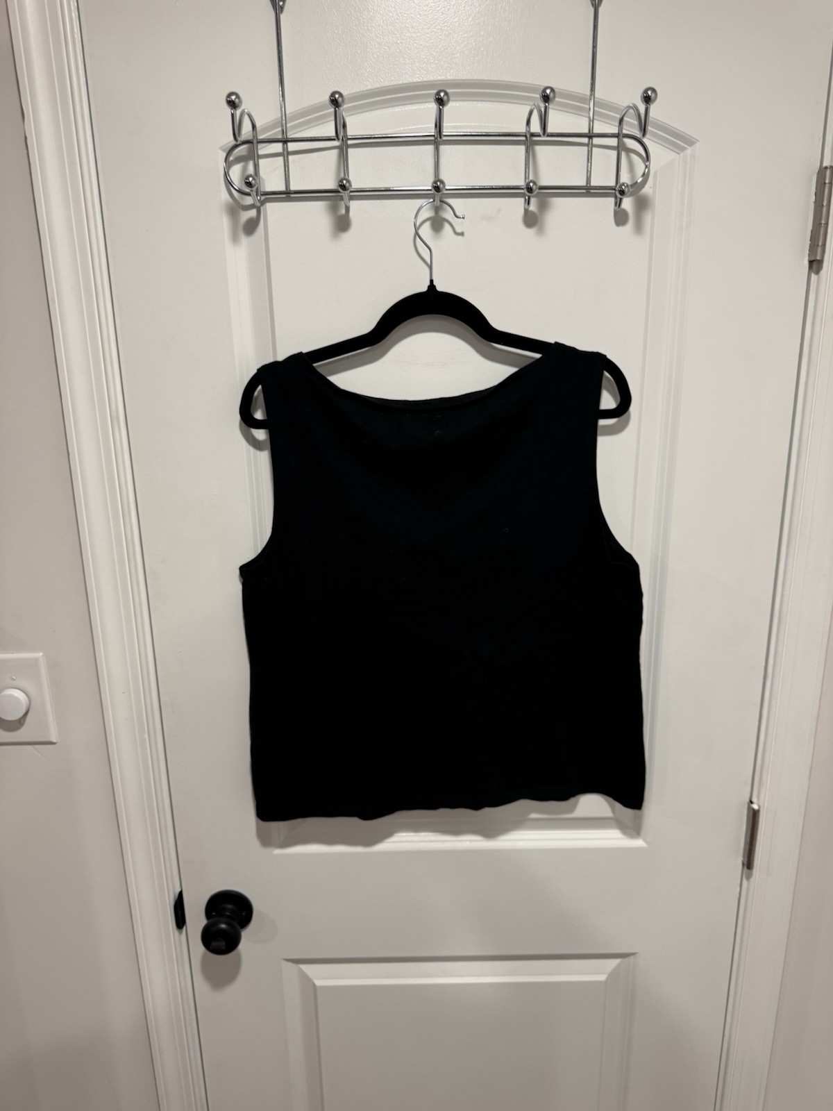 Black Gap Cap Sleeve Basic Tee, Size Xl