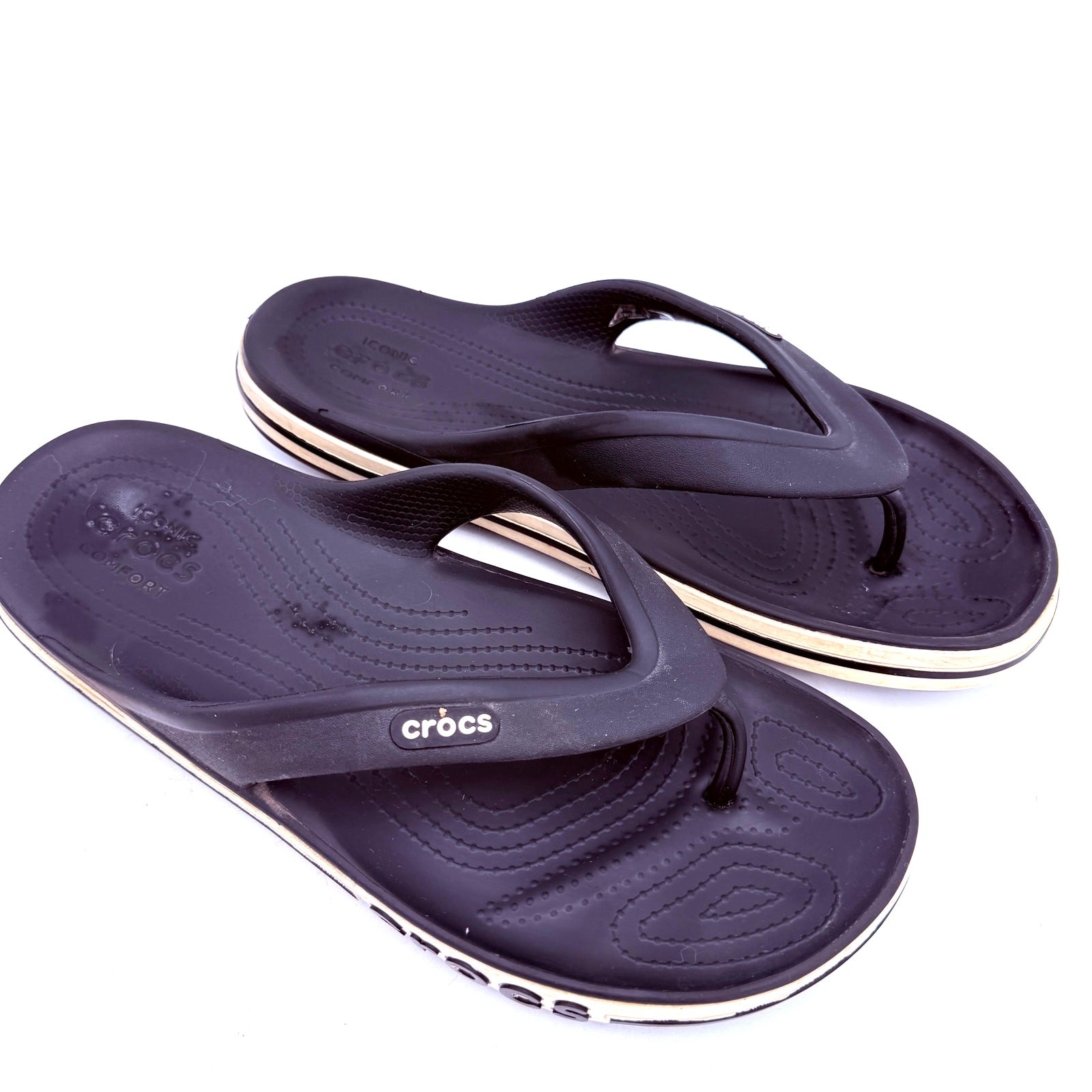 Crocs Blue Bayaband Flip Flop Slides Sandals Size M8 W10