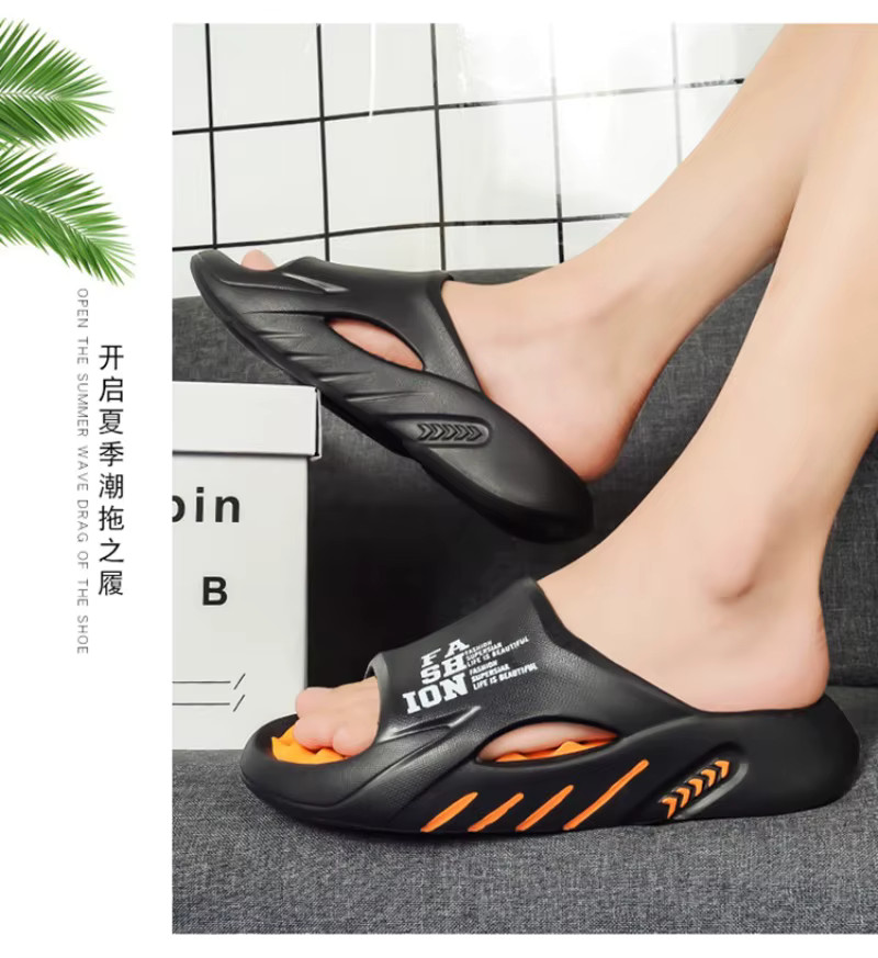 Men’s Summer Massage Slippers EVA Soft Sole Beach Slides Shoes Outdoor Gym Gift