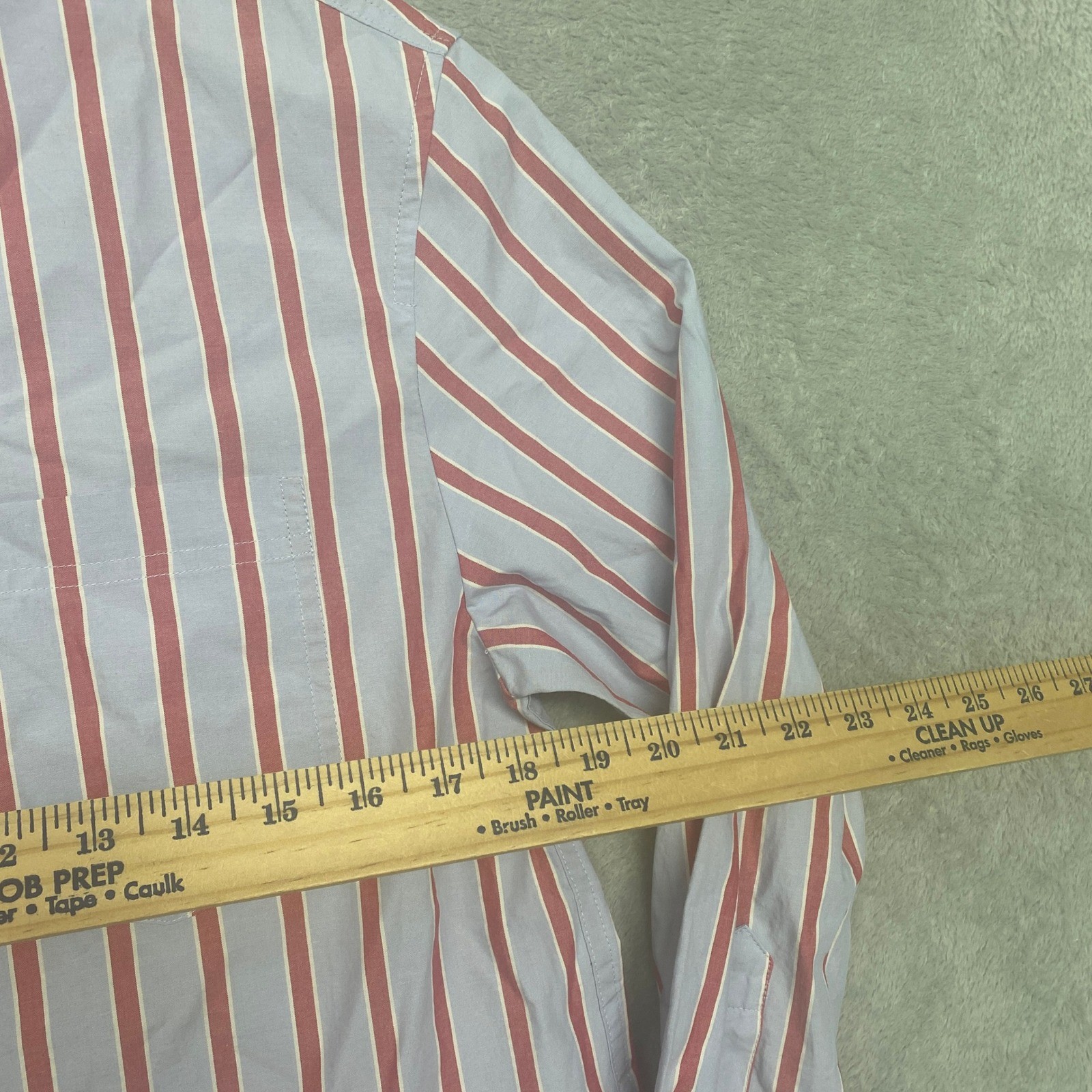 Madewell Top Womens 2XS Tranquil Blue Red Striped Easy Shirt Cotton 2XS NZ421