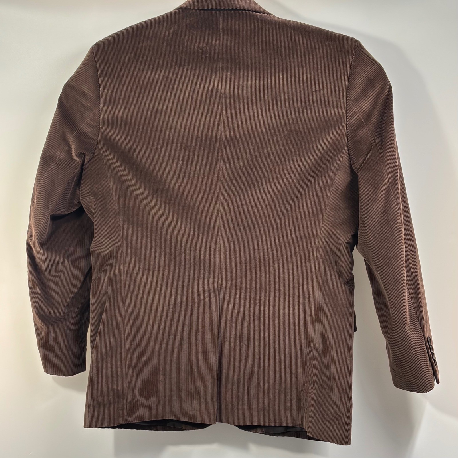 Saddlebred 40R Brown Corduroy Sport Coat Blazer 2 Button 100% Cotton