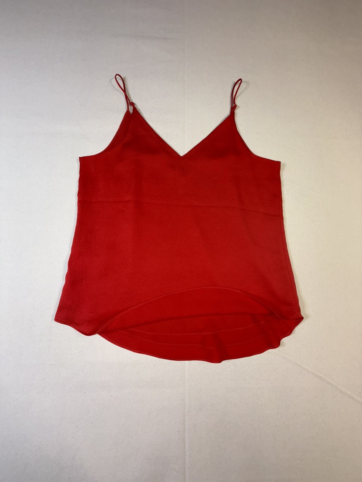 Express Womens Red Spaghetti Adjustable Strap Lined Camisole Tank Top Size Sm