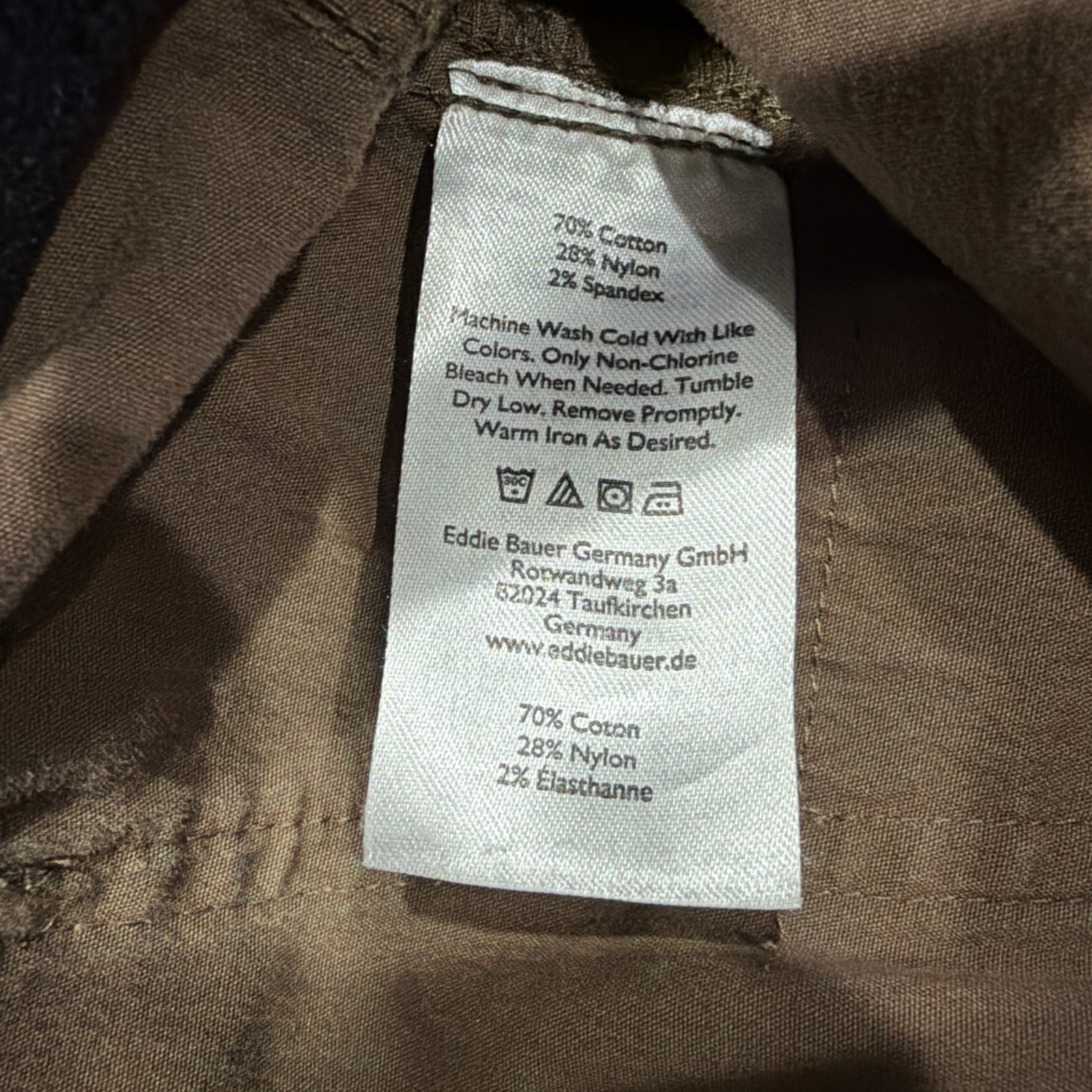 Eddie Bauer First Ascent Pants Men 36×30 Brown Guides Day Off Tactical Hiking