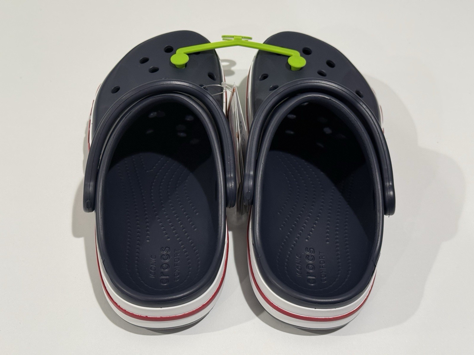 Crocs Bayaband Clog NAVY / PEPPER #205089-4CC Unisex Size US m4/w6~New W/O Box