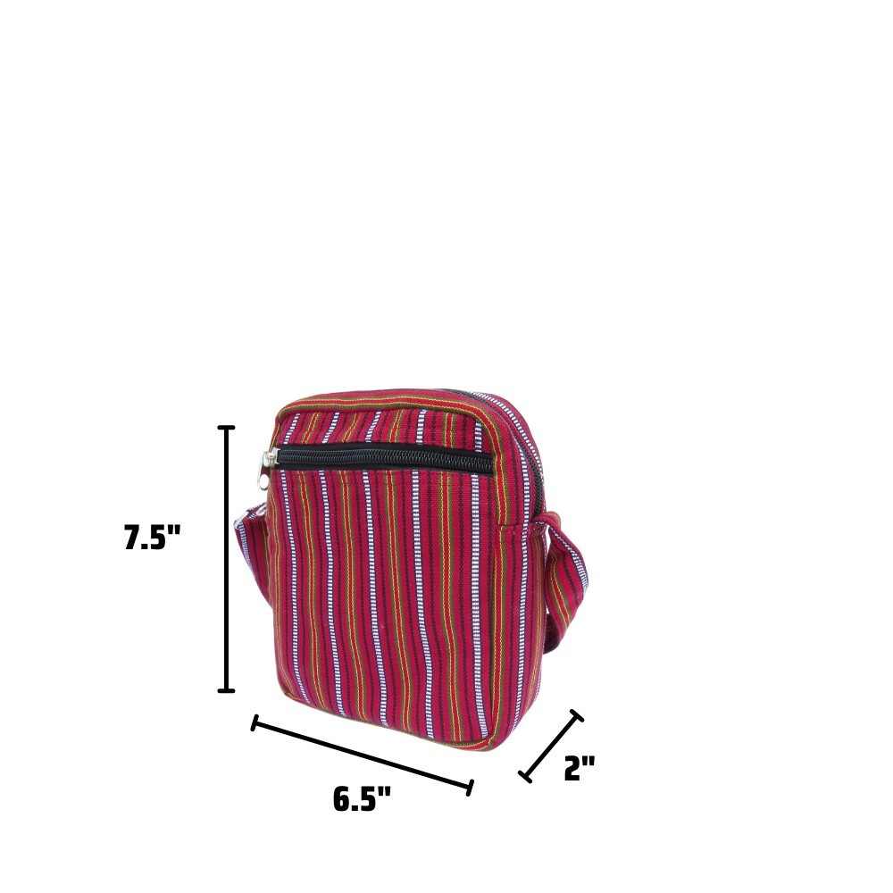 Sagada Kamowan Weaving – Dark Red Bina Handwoven Sling Bag