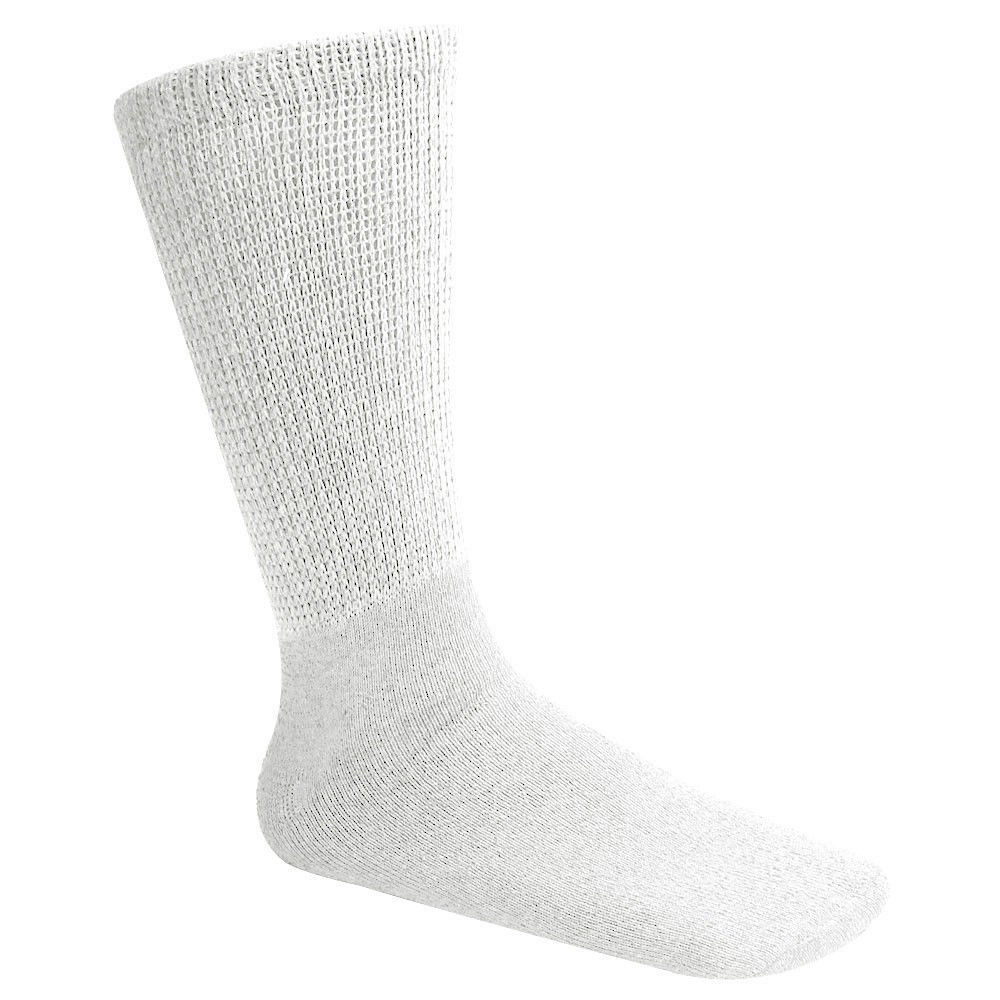 12 Pairs Men’s Circulatory Diabetic Crew Socks Health Cotton 9-11 10-13 13-15
