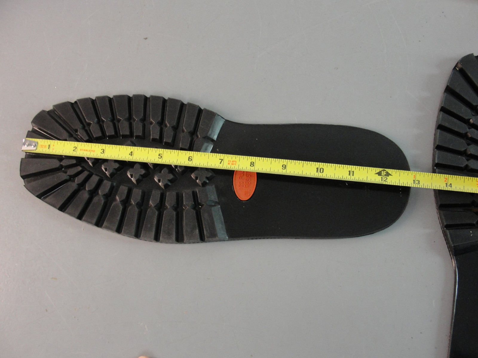 OIL RESIST REPLACEMENT RUBBER BOOT SHOE REPAIR LOGGERS LUG SOLE SIZE 11 COBBLER