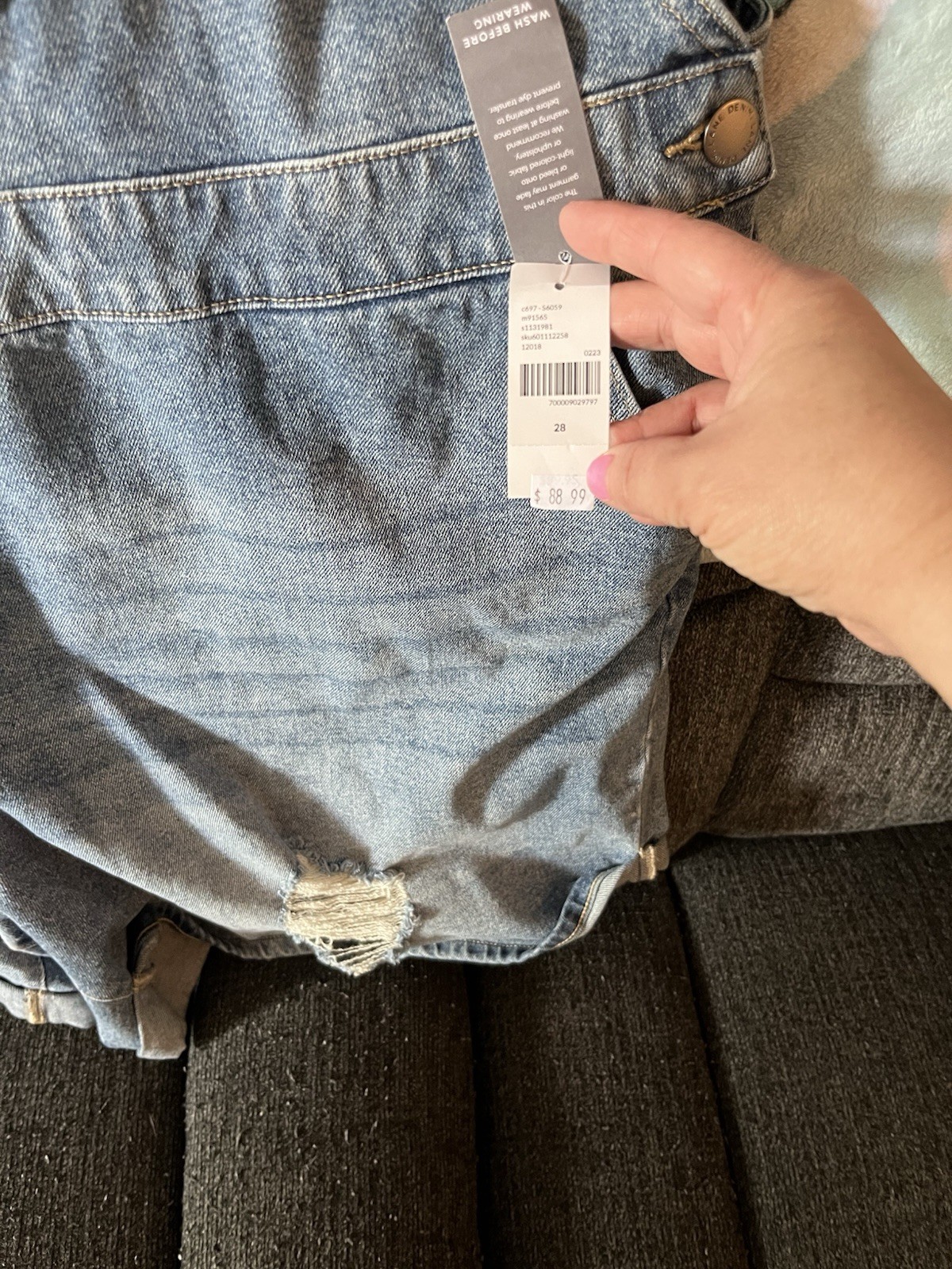 Lane Bryant Women’s Plus Size 28 Denim Short Overalls Shortalls Jeans Pockets