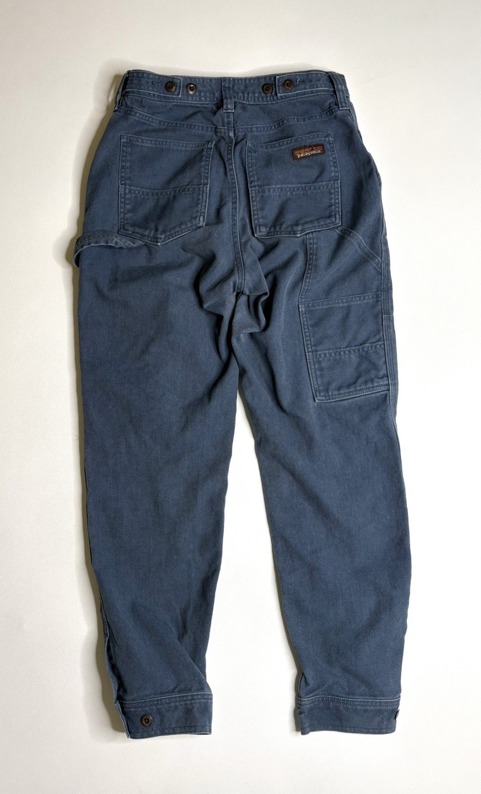 Patagonia All Seasons Double Knee Carpenter Hemp Blend Pants Womens 4 Blue