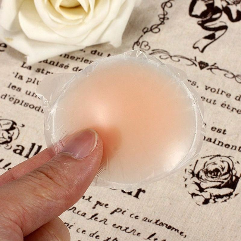 Silicone Nipple Pads Reusable Self Adhesive Breast Bra Circle Cover