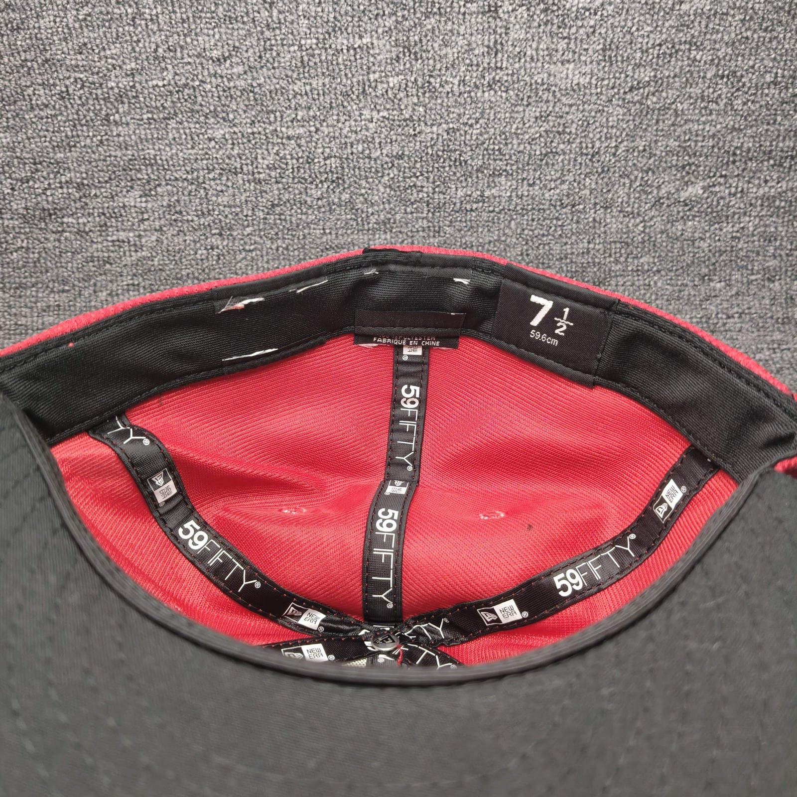 New Era Minor League Baseball 59FIFTY Fitted Red Black Hat 7 1 2