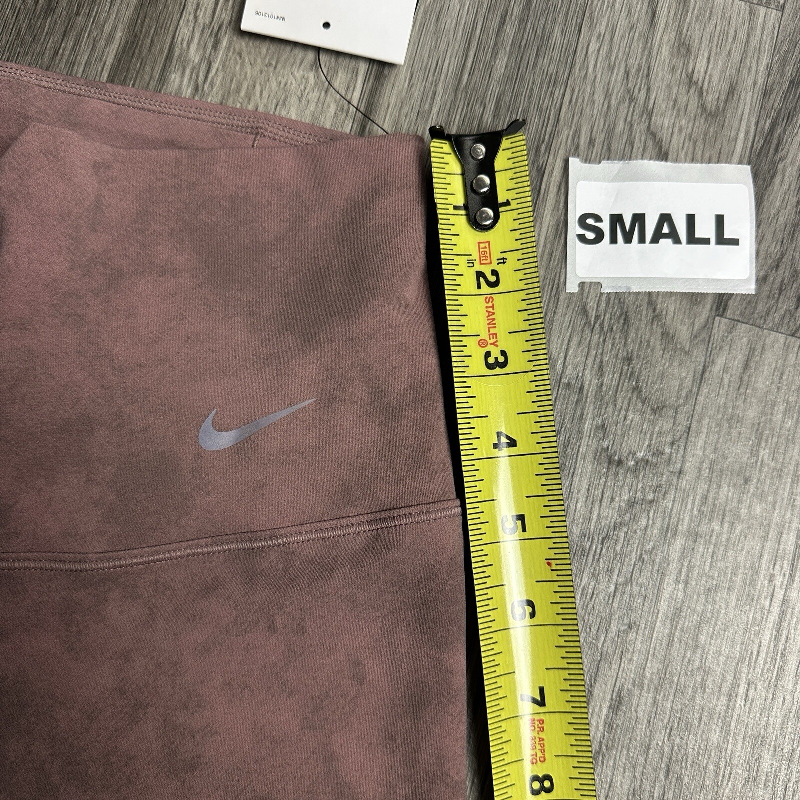 Nike Zenvy Womens High-Waisted 7/8 Leggings Sz S Gentle Support Mauve FN4167-208