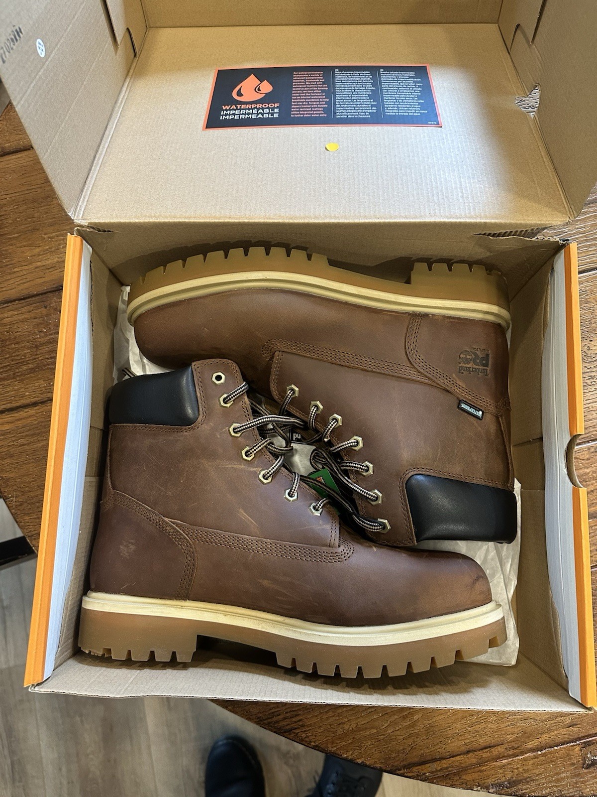 Timberland Pro Boot Men, Size 11.5M Dark Brown New