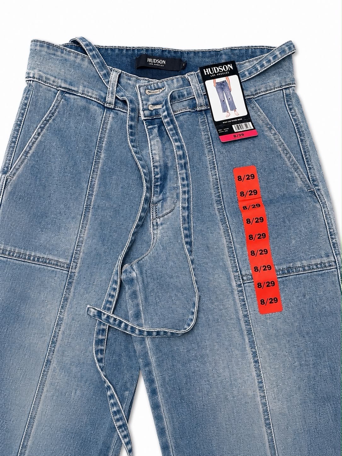 Hudson Jeans Women’s Wide Leg Crop Denim Jeans Size 8/29 Light Wash NWT