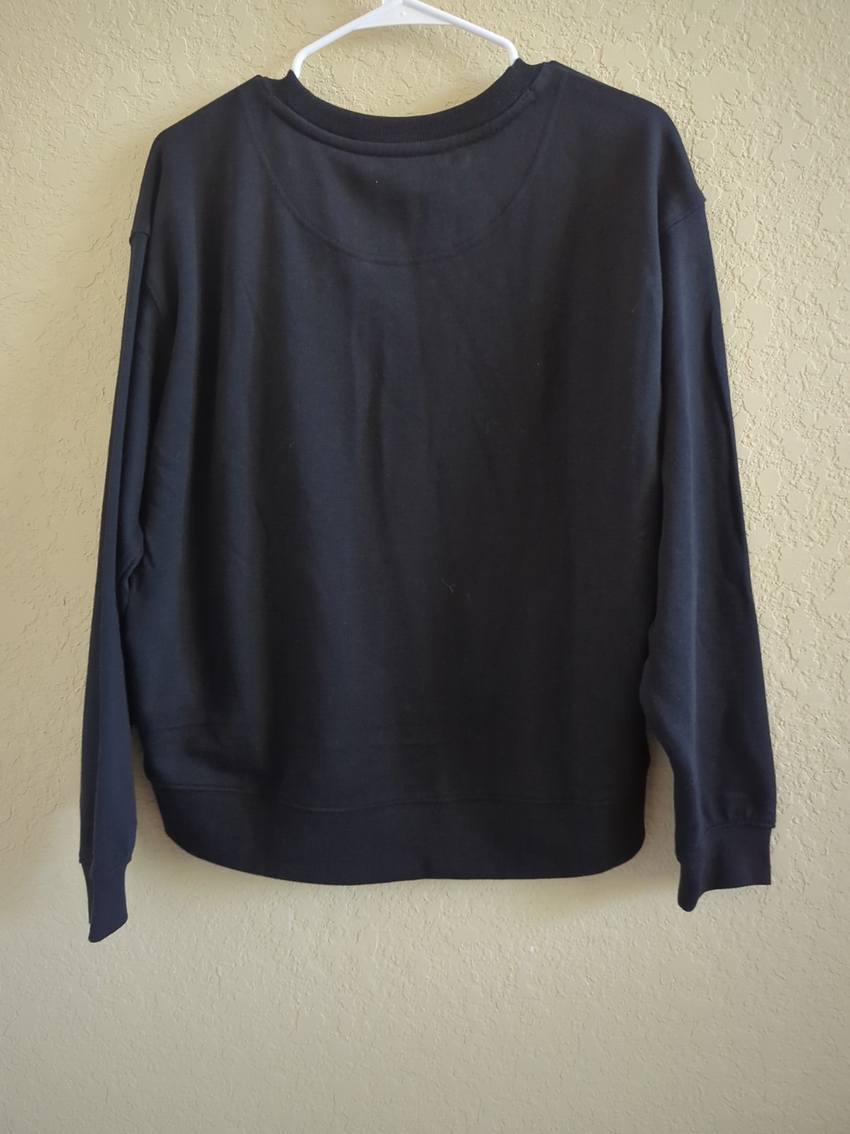 Karl Lagerfeld Paris Rhinestone Logo Pullover Black Color sz M