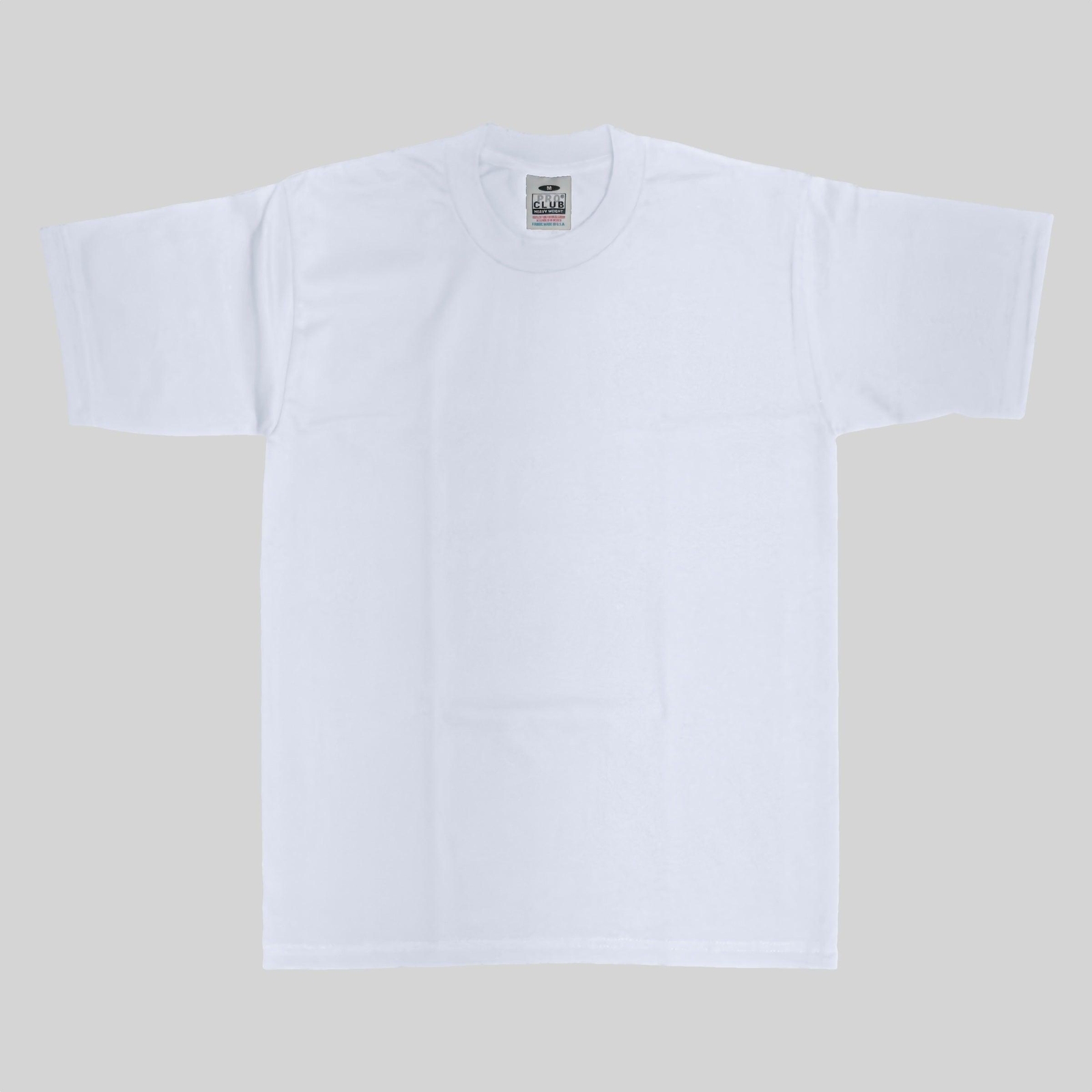 Pro Club Men’s Heavyweight Cotton Short Sleeve Crew Neck T-Shirt