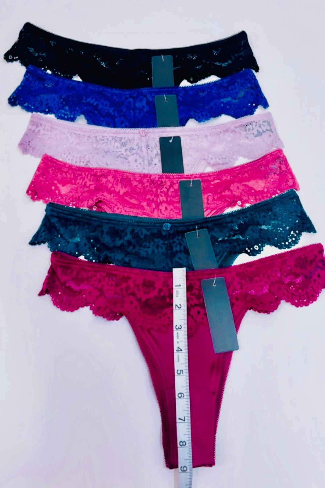Lot 6 Pcs Women Underwear Satin Intimate Sexy Lace Bra + Panty Set Push-up Bras