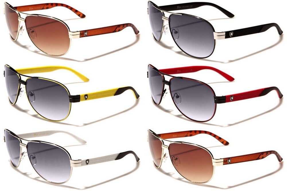New Khan Aviator 100% UV400 Sunglasses Light Metal Frame Sleek Design KN3935