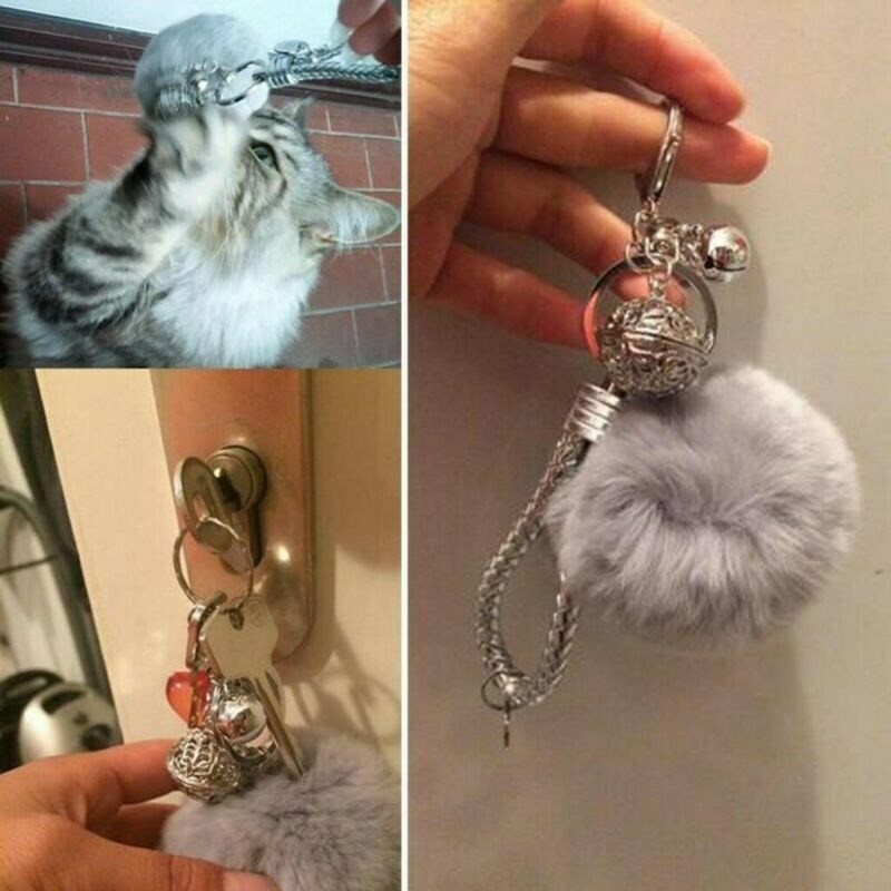 Hanging Ornament Pom Pom Keychain Plush Ball Key Chain Fluffy Accessories Car