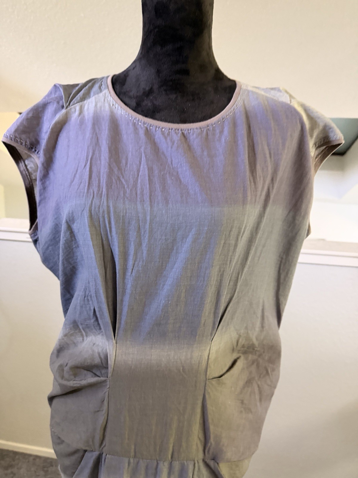 Gunex Dress Avant Garde Draped Style Comfy Minimalist Size 12